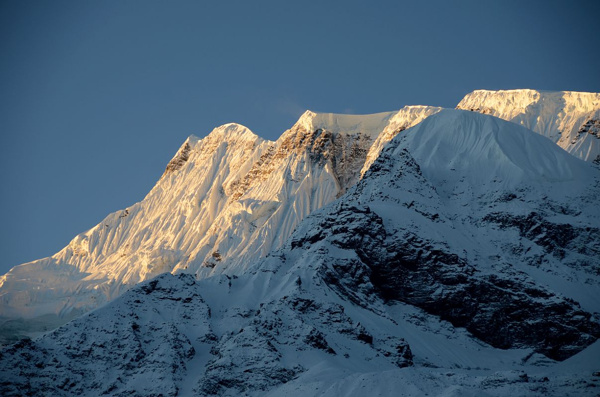 12 Annapurna III Close Up Just After Sunrise From Manang 